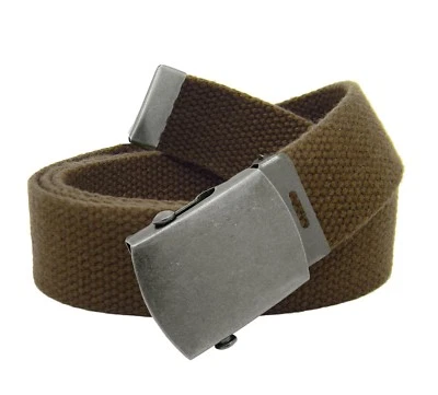 Build A Belt Kid's Classic Antique Silver Slider 1.25" Buckle with Web Belt - Image 1 of 4