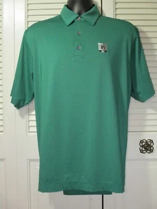 FootJoy Golf Pinehurst Green Stitched Logo S/S Polo Shirt Men's M - Picture 1 of 7