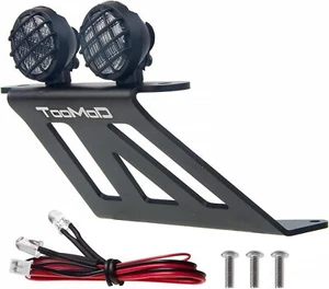 CW-01 Alu Front Skid Bumper with Round LED Lights forTamiya CW01 Lunch Box Part - Photo 1 sur 5