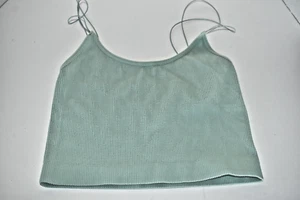 Barely There Stretch ribbed tank elastic straps M mint powder blue - Picture 1 of 5