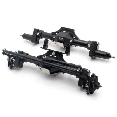 KYX CNC Aluminum Front Rear Axle Group for 1/10 Axial SCX10 RC Crawler Car - Image 1 of 4