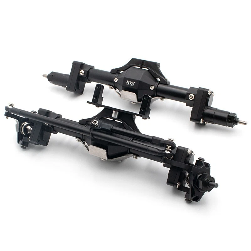 KYX CNC Aluminum Front Rear Axle Group for 1/10 Axial SCX10 RC Crawler Car - Image 1 of 4