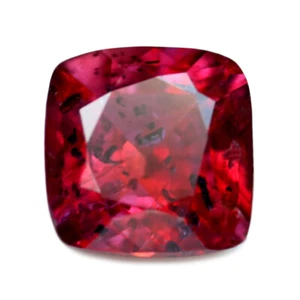 Certified 0.62 ct Natural Untreated Red Color Ruby SI Clarity Unheated Cushion - Picture 1 of 2