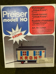 Preiser 3.0601 HO/OO 1/87 Circus Krone living caravan MIB - Picture 1 of 2
