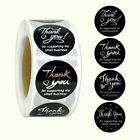 Thank You Stickers - Black Thank You Labels For Supporting My Small Business Uk