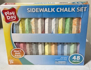 Play Day Sidewalk Chalk Set, 48 Pieces - Picture 1 of 2