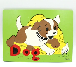 Vintage Sifo Wood Puzzle "Dog Pal" 9x12 Complete w/ All 25 Pieces 60s 70s - Picture 1 of 6