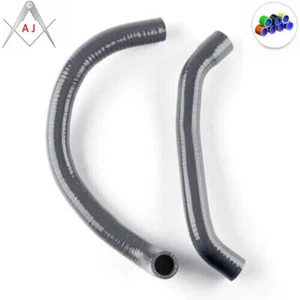 Manguera refrigerante radiador de silicona negra para Kawasaki Concours 14 1400 GTR ZG1400 - Imagen 1 de 3