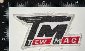 VINTAGE Tew Mac Tewksbury MA Airport ? Ad Advertising Patch - Picture 1 of 2