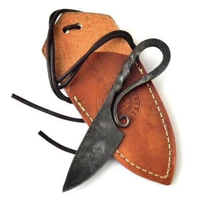 MAQSON Mittelalter Messer Wikinger Messer Halsmesser handgeschmiedet 6139EA