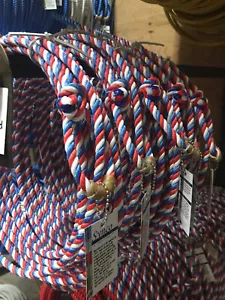 Cuerda de polietileno Rancho marca Synco 3 hilos, 9,5 x 50' - ROJO/BLANCO/AZUL - Imagen 1 de 1