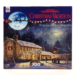 National Lampoons Christmas Vacation Puzzle 300 Pc COMPLETE Thomas Kinkade Ceaco - Picture 1 of 12