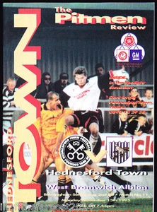 Copa Birmingham Senior 1995/96 Hednesford Town V West Bromwich Albion 13-11-1995 - Imagen 1 de 1