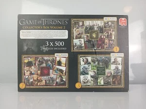 Game of Thrones, Collectors Box Volume 2, 3 x 500 Pieces Jigsaw Puzzle Complete - Picture 1 of 5