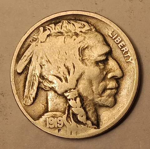 1919 Two Feathers Buffalo Nickel F Cover