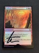 MTG Magic Sulfuric Vortex Signed Artist Proof FOIL x1 Eternal Masters G Staples