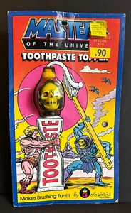 Masters Of The Universe Skeletor Toothpaste Topper Colorforms 1984 NOS Sealed - Picture 1 of 6