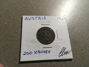1924 AUSTRIA 200 KRONEN - Excellent Vintage Coin - FREE SHIP - AUSTRIA 627s - Picture 1 of 2