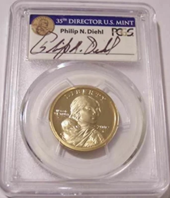 :2002-S $1 Sacagawea Native American PCGS PF70DCAM Philip Diehl Rare R6 Top Pop - Image 1 of 2