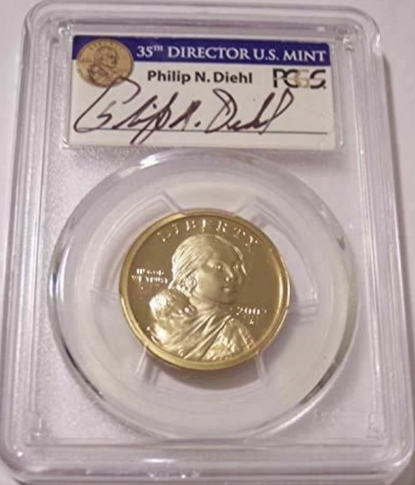 :2002-S $1 Sacagawea Native American PCGS PF70DCAM Philip Diehl Rare R6 Top Pop - Image 1 of 2