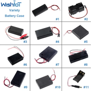 5PCS Various 2/3/4 Slots AA AAA Battery Holder Case Batteries Box Wire Leads - Picture 1 of 21
