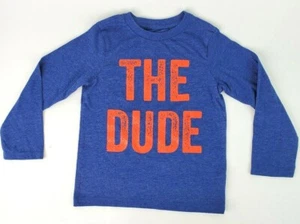 Camiseta de manga larga ""The Dude"" azul para niños pequeños Niños pequeños 4T azul - Imagen 1 de 7