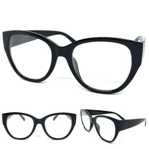 Womens Oversized Retro Cat Eye READING Eye Glasses Readers Large Big Frame +2.50 - Picture 1 of 6