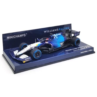 2021 George Russell Williams Mercedes FW43B Belgian GP - 1/43 Minichamps - Immagine 1 di 3