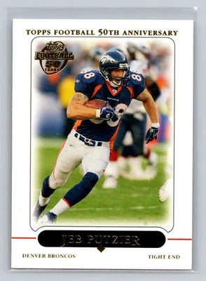 2005 Topps #73 Jeb Putzier Denver Broncos Football Card - Image 1 of 2