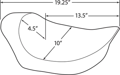 Drag Specialties - 0805-0067 - Asiento individual montaje EZ - FXR liso Foto 1 de 4