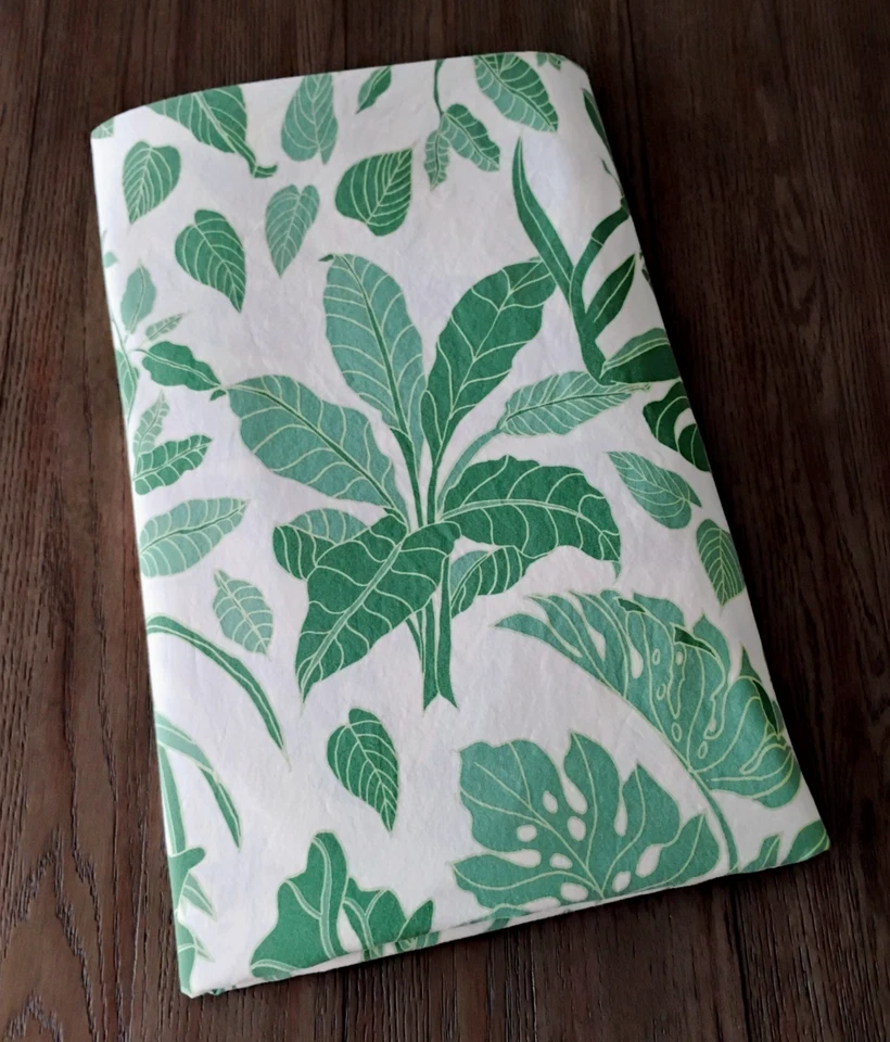 Urban Outfitters UO пододеяльник полный/двойной размер белый с зелеными растениями 80 x 86 - Изображение 1 из 4