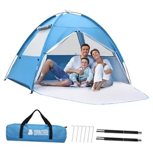 Beach Tent Sun Shelter - Large Easy Setup Beach Tent, UPF 50+ UV Waterproof - Picture 1 of 7
