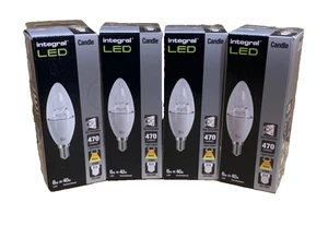 4x LED Candle Lamp SES 6W Warm White - Picture 1 of 8