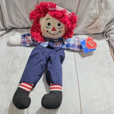 Hasbro Applause Raggedy Andy Cloth marioneta de mano cuerpo completo nuevo en stock 17 pulgadas 2002 Foto 1 de 4