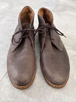Botas Chukka Roots para Hombre Cuero Marrón con Cordones al Tobillo 11.5D Foto 1 de 4
