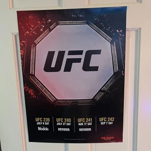 UFC 239 240 241 242 Promo Fight Poster 2019 Zuffa 18 x 24 Octagon View - Picture 1 of 5