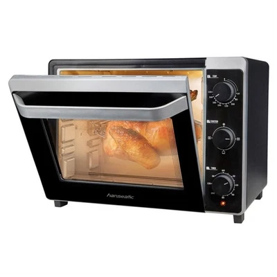 HANSEATIC Minibackofen 17194935, 30 L Volumen, 1600 W, Grillrost, Fettpfanne, - Bild 1 von 4