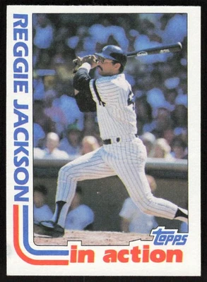 1982 Topps #301 Reggie Jackson - JBKB - Image 1 of 2