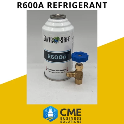 Refrigerante Envirosafe R600a con grifo, lata de 6 oz, grado farmacéutico 99,7 % puro Foto 1 de 4