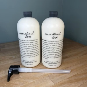 2 Loción y bomba emulsión corporal reafirmante Philosophy Unconditional Love 64 oz SELLADAS - Imagen 1 de 5