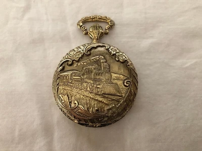 Винтажные Remington Quartzarama ЗАВОДНЫЕ КАРМАННЫЕ ЧАСЫ Протестированы / Работает Локомотив - Изображение 1 из 4