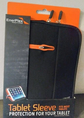 IPad 10.9 EnerPlex Tablet Sleeve for Tablets Orange & Black New~Heavily Padded  - Image 1 of 4
