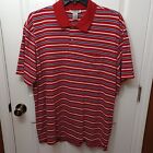 POLO HOMME SUN RIVER CLOTHING CO. À RAYURES ROUGES TAILLE 2XL