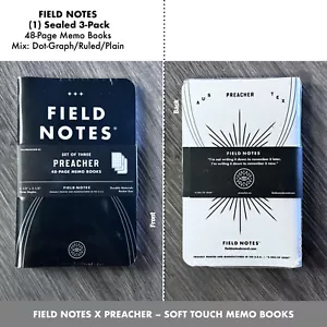 Field Notes x Preacher - Soft Touch Cover - Dot-Graph/Ruled/Plain (New - Sealed) - Picture 1 of 2
