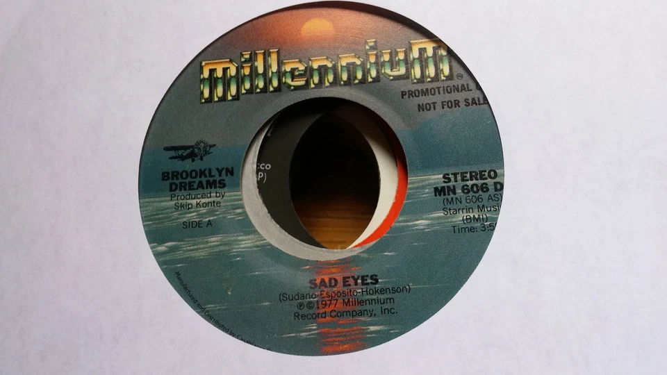 Brooklyn Dreams 45 Sad Eyes Millennium Promo 606 Disco Funk Breaks - Image 1 of 1