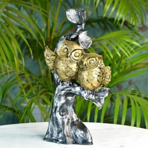 Sowpeace Resin Owl Branch Figurine, 15.5 cm, Multi-Color, Tabletop Decor - Picture 1 of 7