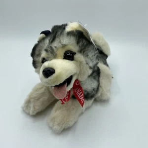 Wild Wonders Northern Gifts Plush Husky Dog Wolf Canada Souvenir 9”Stuffed Toy - Picture 1 of 9