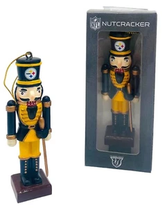 Pittsburgh Steelers Nutcracker 4” Christmas Ornament by The Memory Company-NIB - Picture 1 of 3