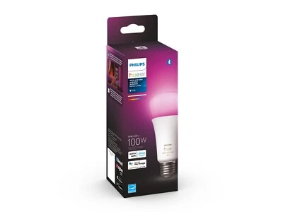 Philips Hue White & Color Ambiance A21 100W Equivalent Dimmable Smart LED Bulb - Image 1 of 3