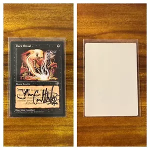 MTG✨Signed DARK RITUAL Artist Proof✨Mirage MINT 1996 J. Coulthart Art UNPLAYED ! - Picture 1 of 9